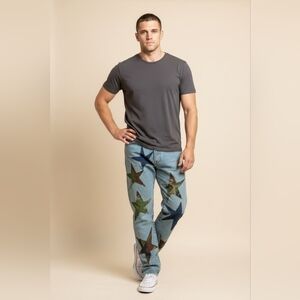 Men's Starry Blue Jeans